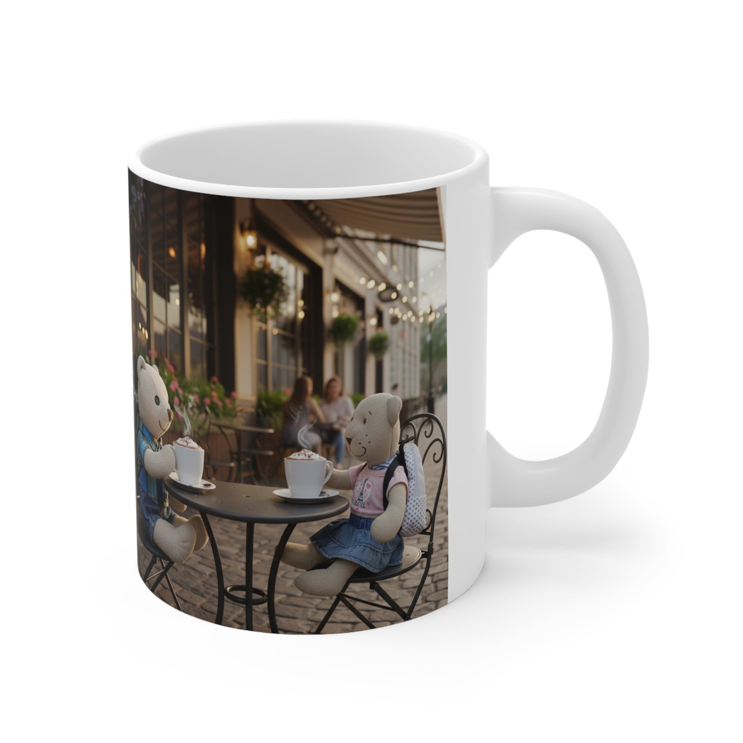 Teddy On Tour – TB and Pippa Climb Everest Ceramic Coffee Cup