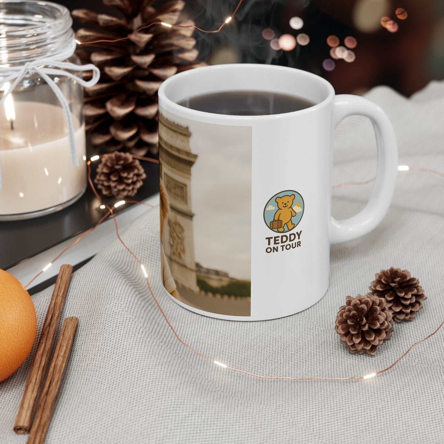 Teddy On Tour – Luna in Paris Ceramic Coffee Cup