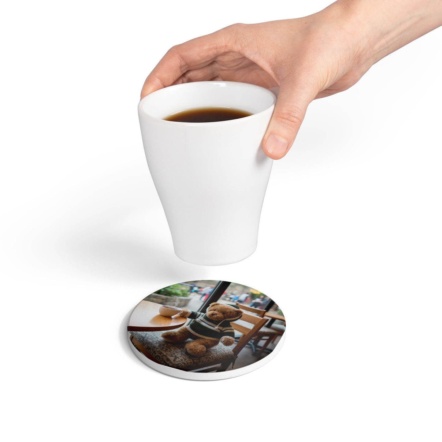 Teddy on Tour Harry at the Zoo Ceramic Coaster