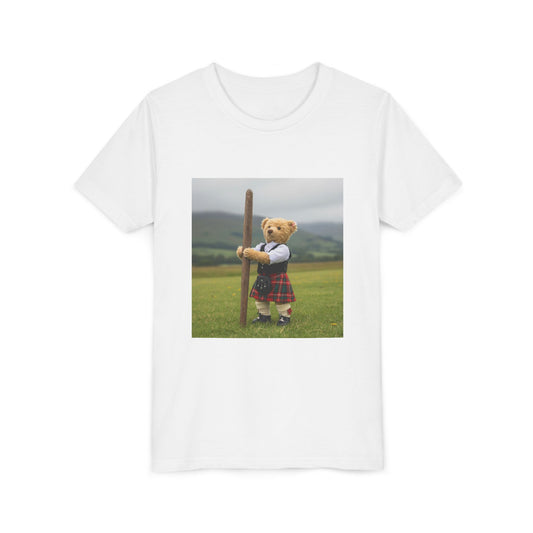 Teddy On Tour – Olly in Scotland Youth Short Sleeve Tee