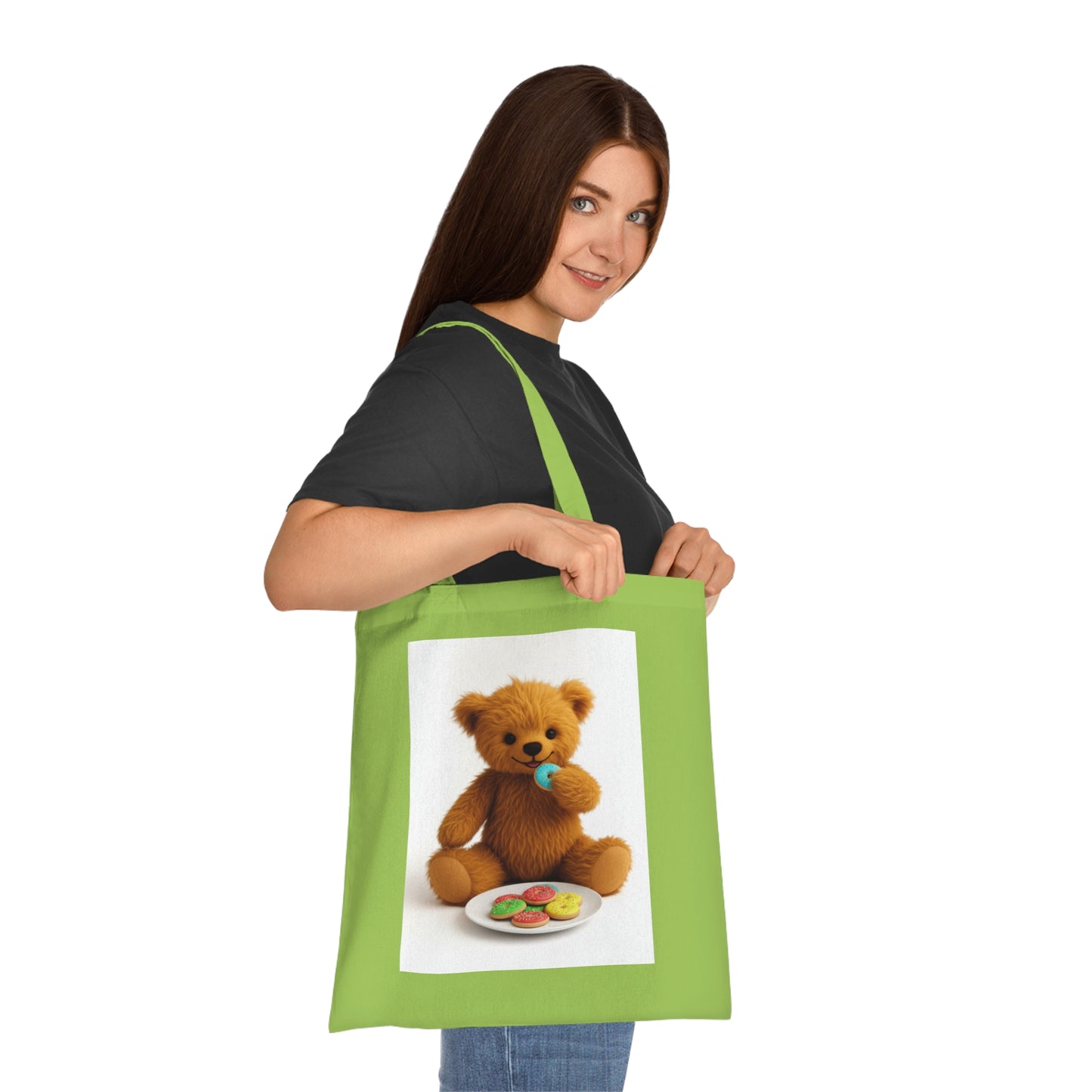 Teddy On Tour Cotton Tote Bag