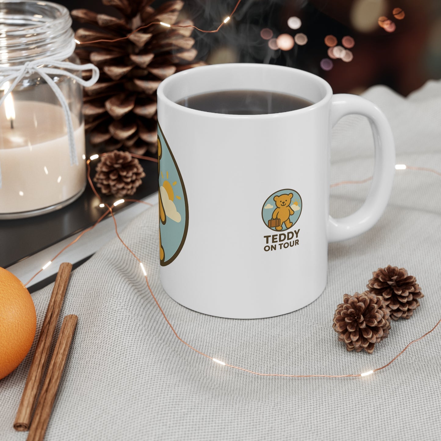 Teddy On Tour – Logo Collection Ceramic Coffee Cup