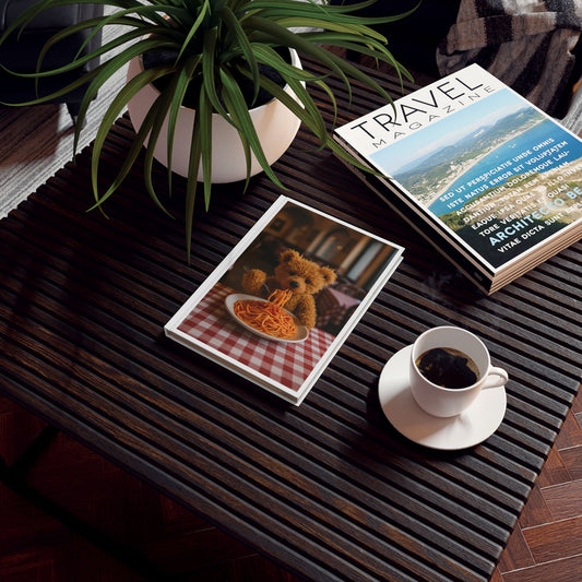 Teddy on Tour Gianni in Italy Hard Backed Journal