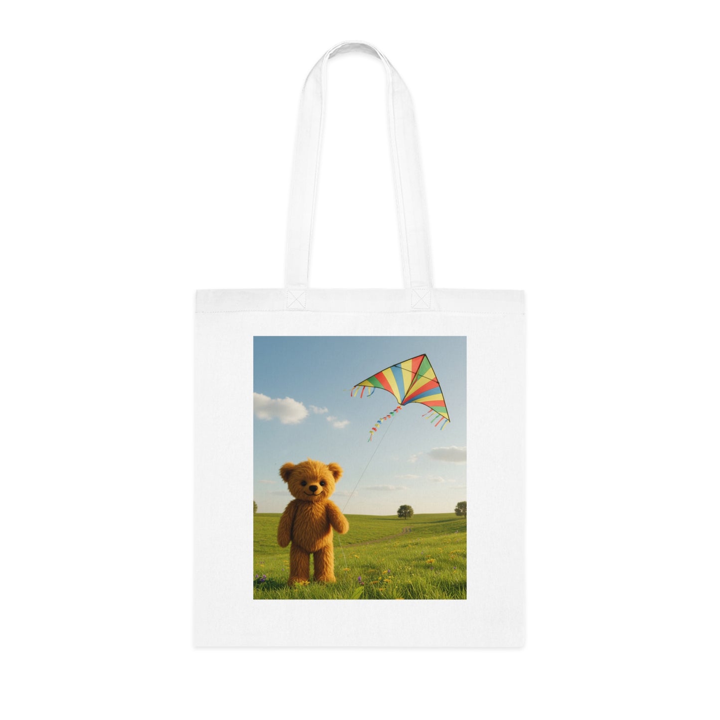 Teddy On Tour Cotton Tote Bag
