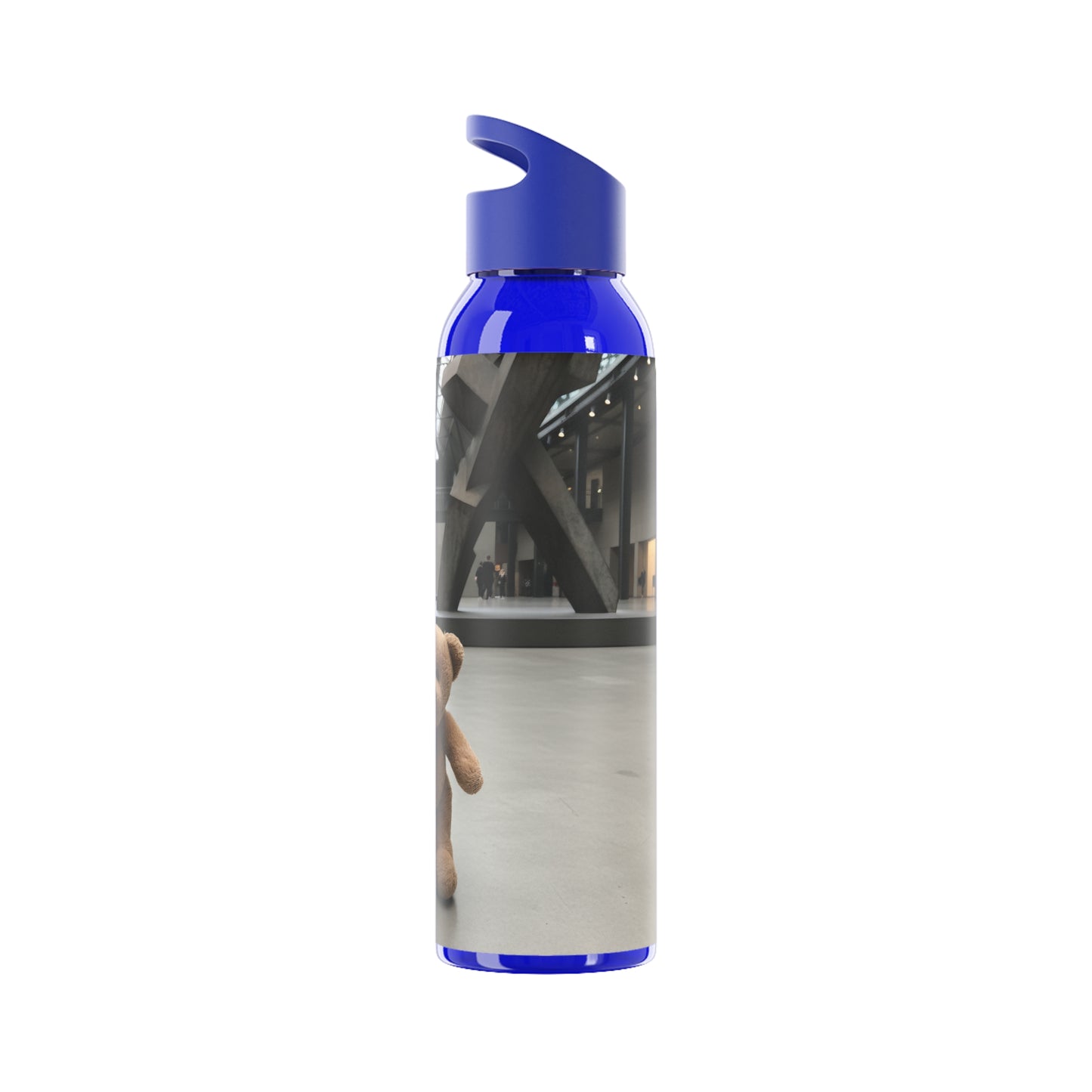 Teddy on Tour Offis at the Tate Modern Sky Water Bottle