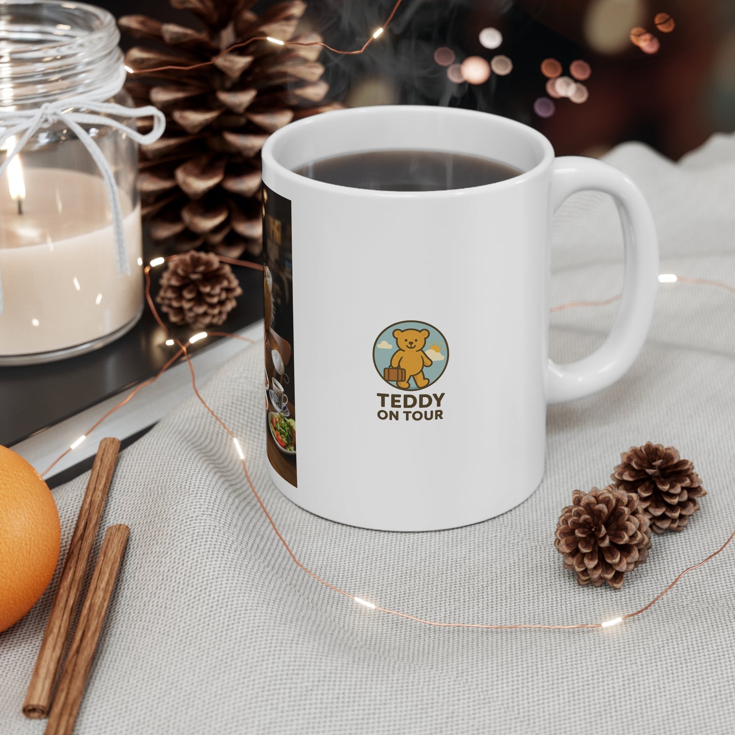 Teddy On Tour – Big Billy in Turkiye Ceramic Coffee Cup