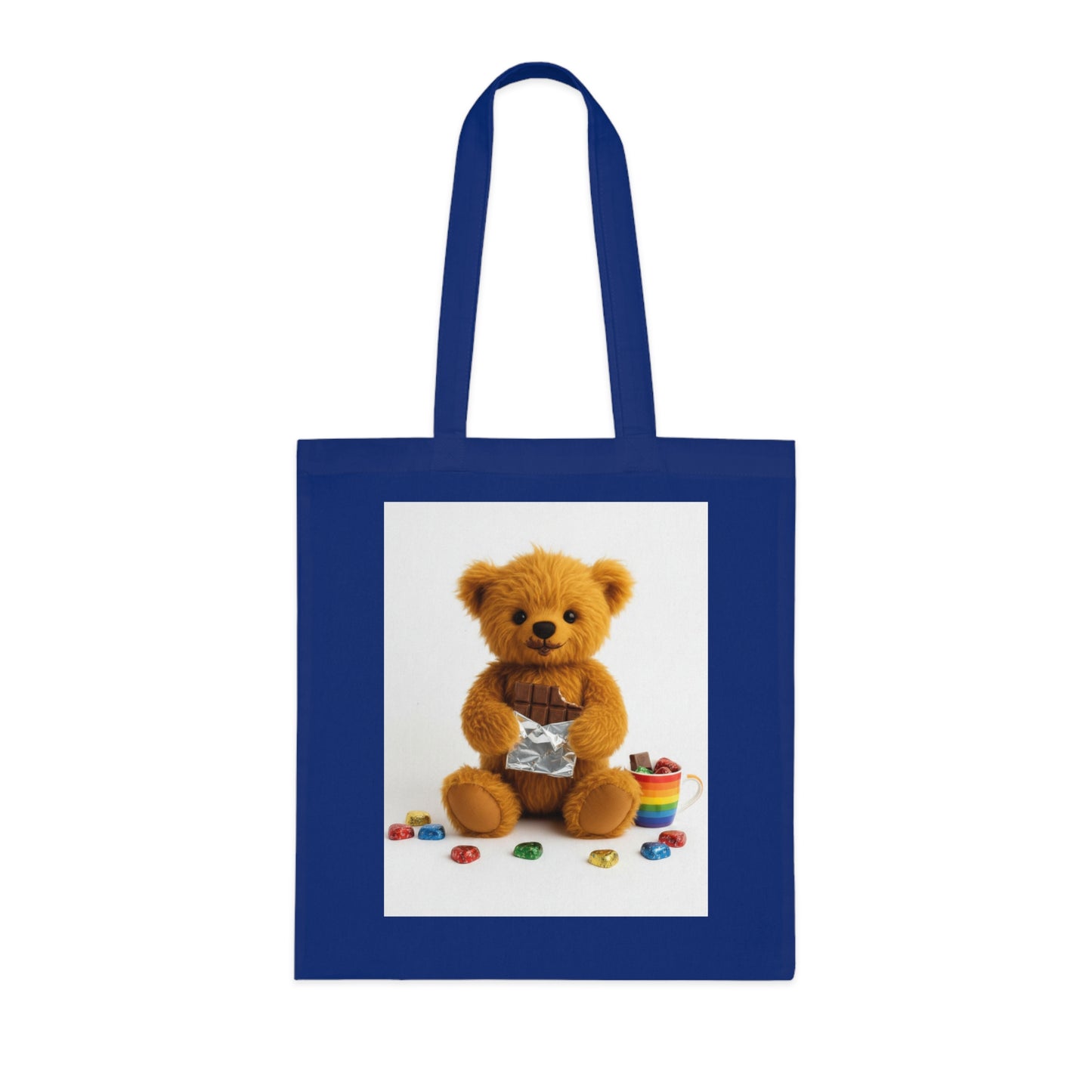 Teddy On Tour Cotton Tote Bag