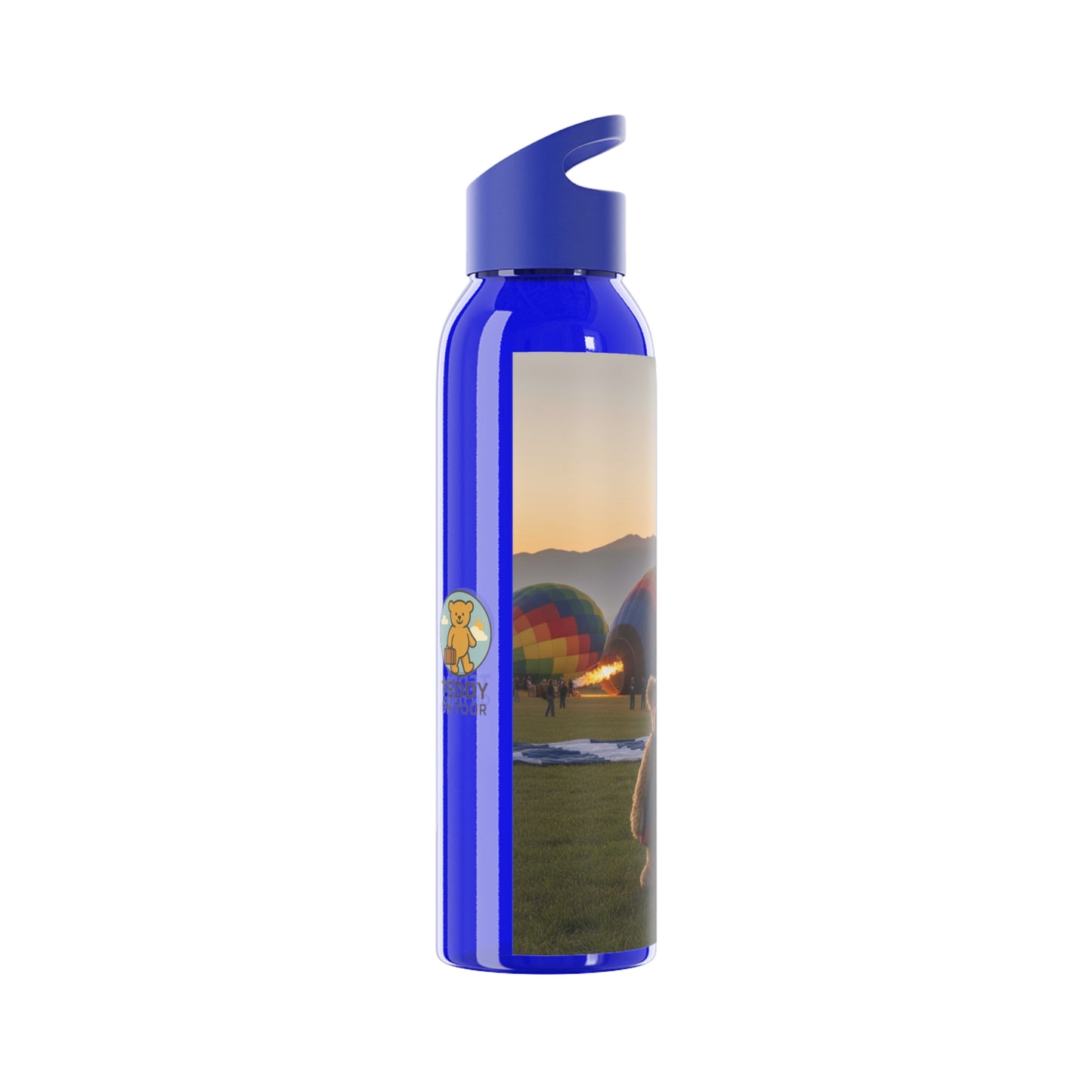 Teddy on Tour Daisy in Albuquerque Sky Water Bottle