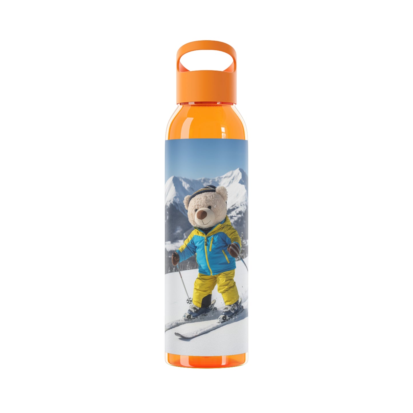 Teddy on Tour Lombear in Norway Sky Water Bottle