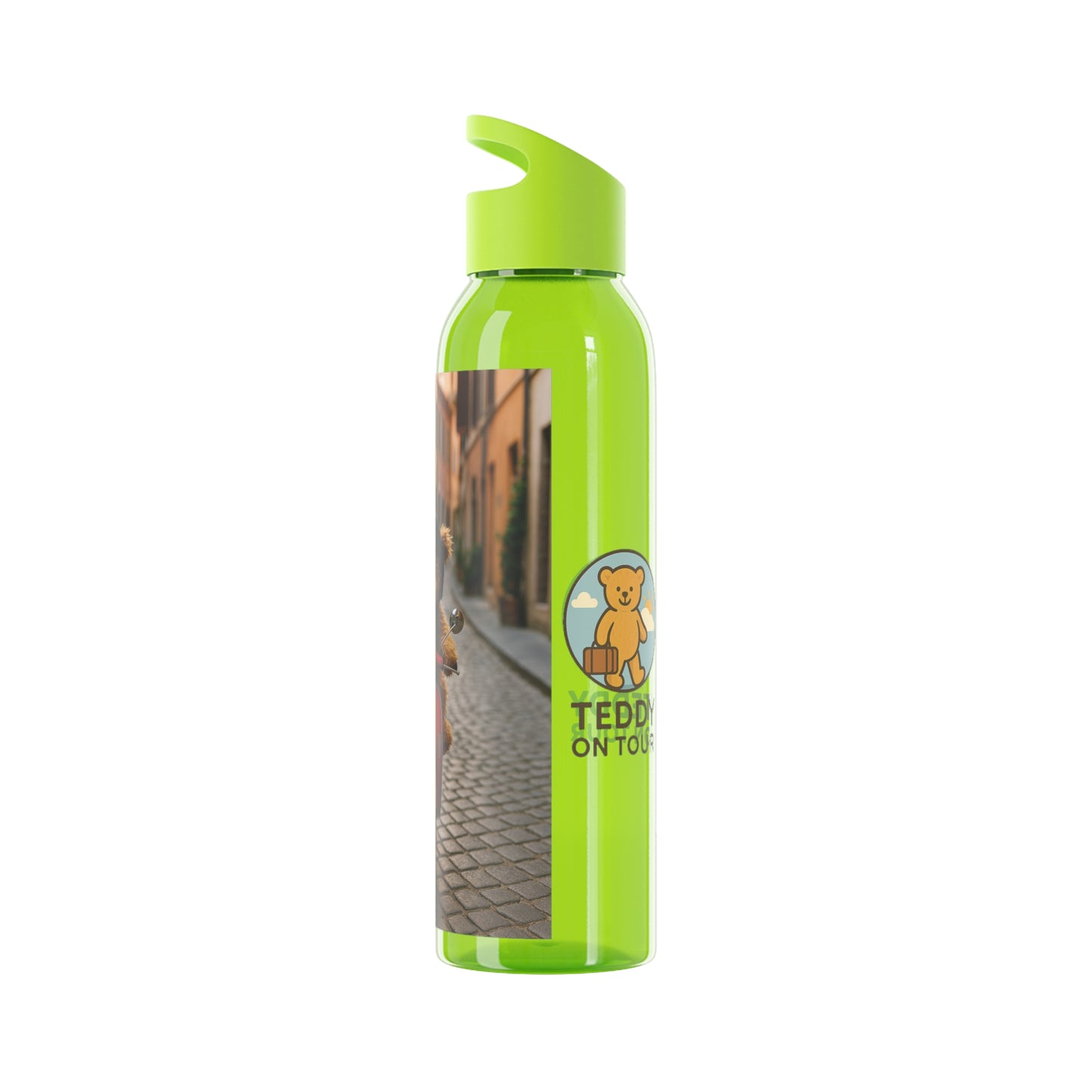 Teddy on Tour Gianni in Italy Sky Water Bottle