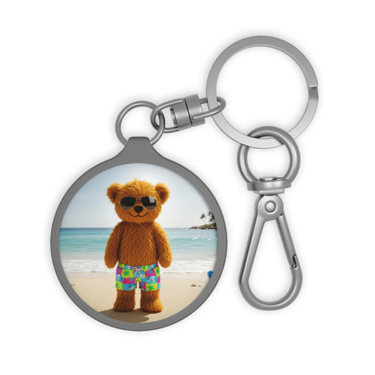 Teddy On Tour Stationery Keyring Tag