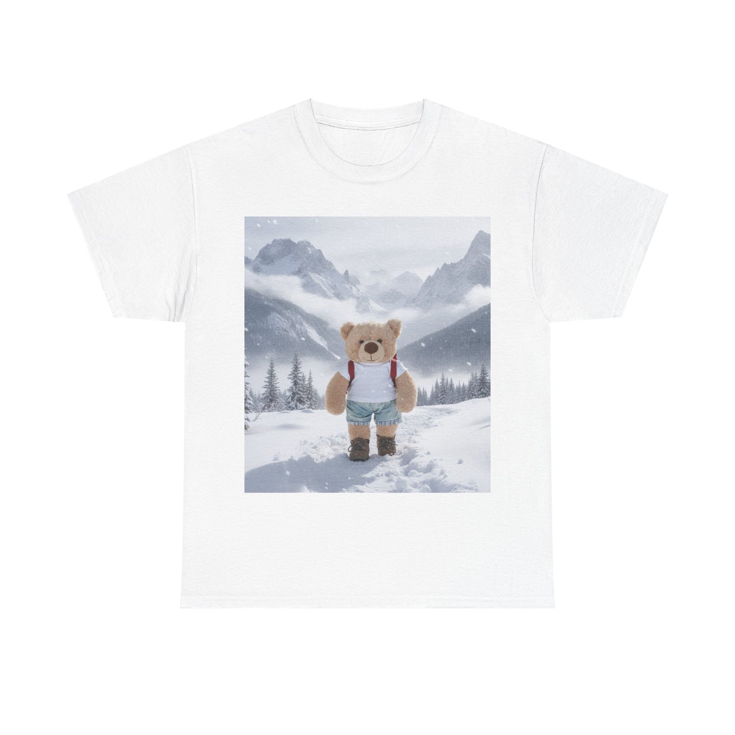Teddy On Tour – Lombear in Norway Unisex Adult Heavy Cotton Tee