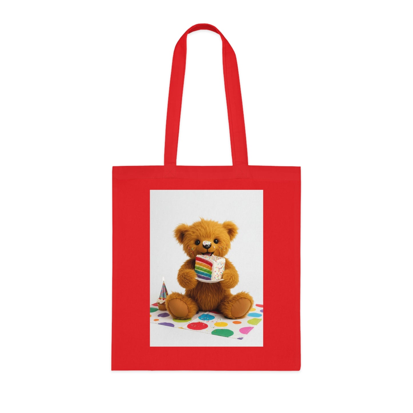 Teddy On Tour Cotton Tote Bag
