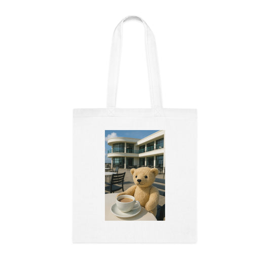 Teddy On Tour – Bexhill Pavilion Cotton Tote Bag
