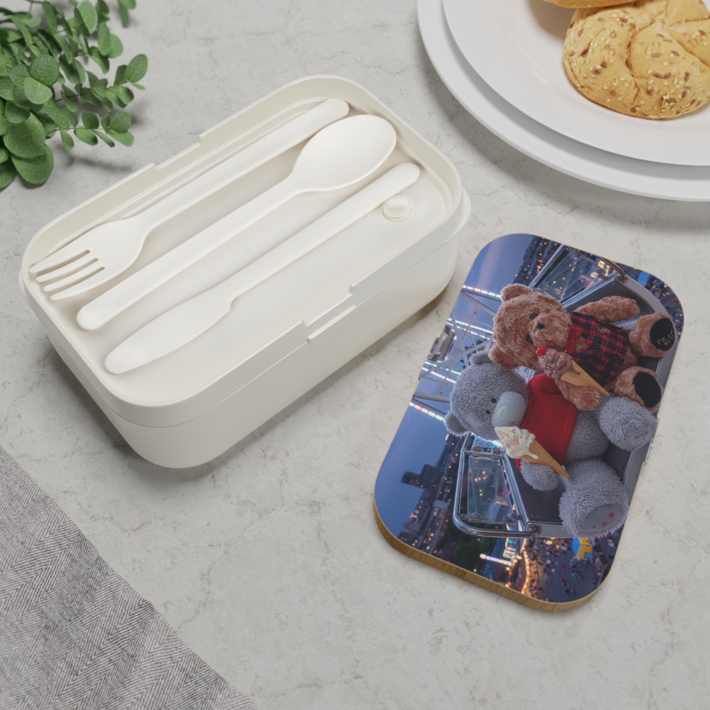 Teddy on Tour Jamie and Fraser Ferris Wheel Bento Lunch Box